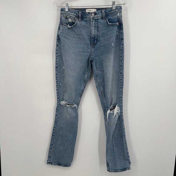 Abercrombie & Fitch The 90’s Skinny High Rise Distressed Jeans Women’s Size 29 - Picture 1 of 10